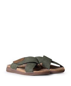 heren sandalen groen
