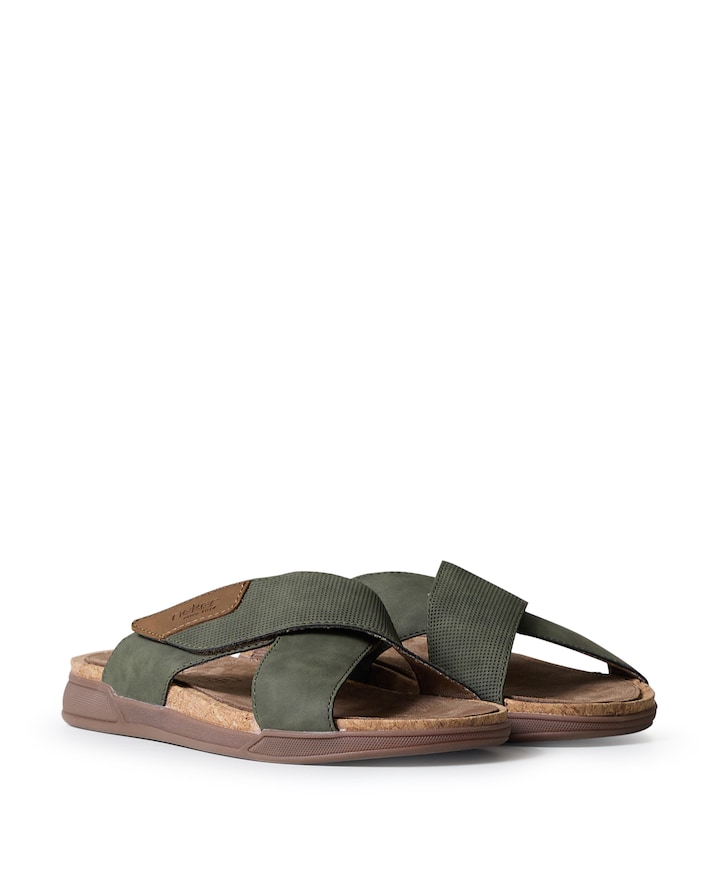 heren sandalen groen