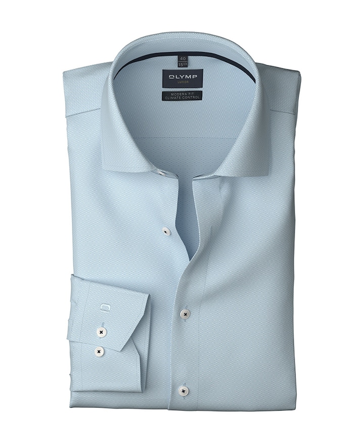 Overhemd lange mouw blauw