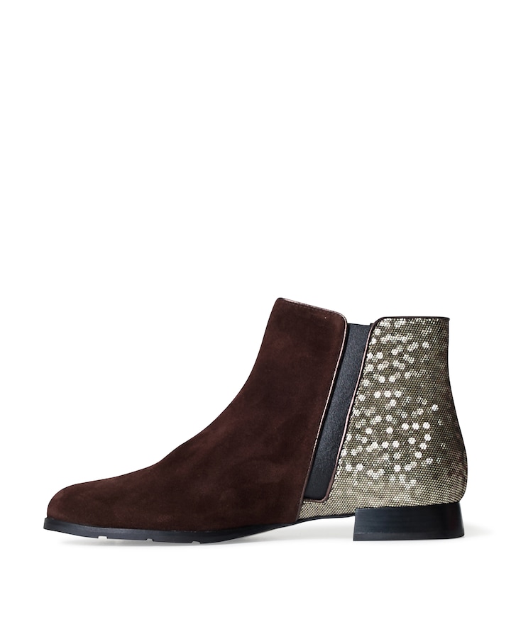 Madeira dames enkellaarzen bruin