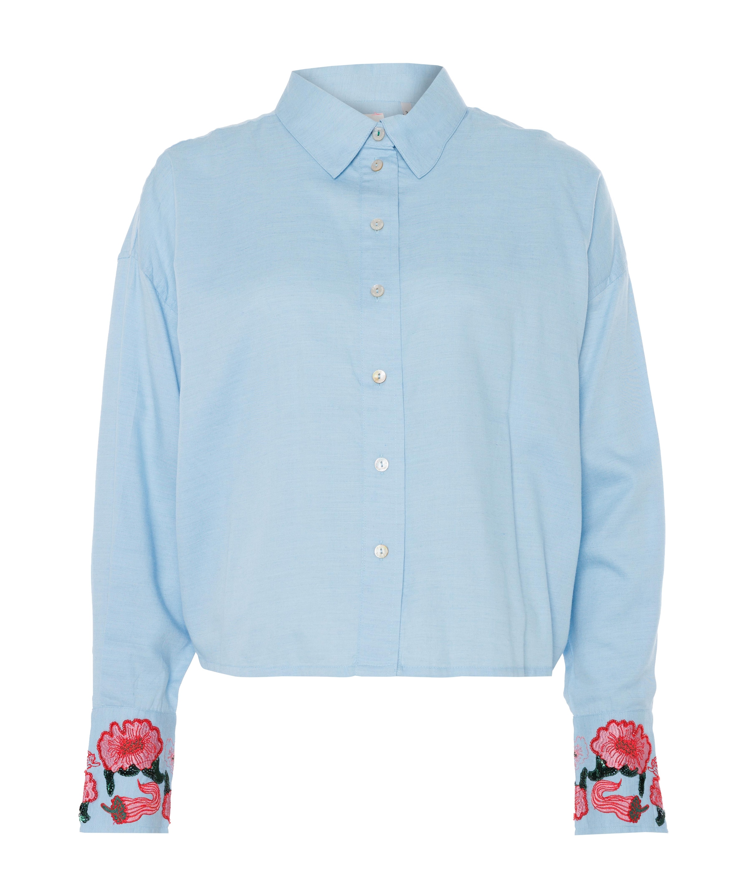 Dames blouse blauw