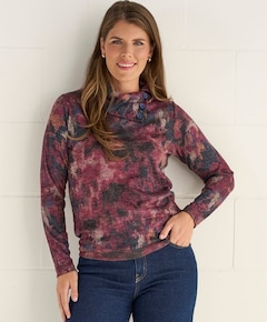 Dames longsleeve rood