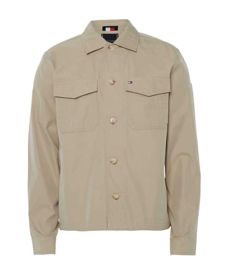 Heren overshirt beige