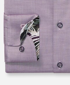 Heren overhemd extra lange mouw paars