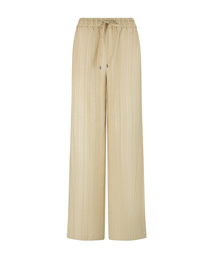 Melange Wide-Leg dames broek beige