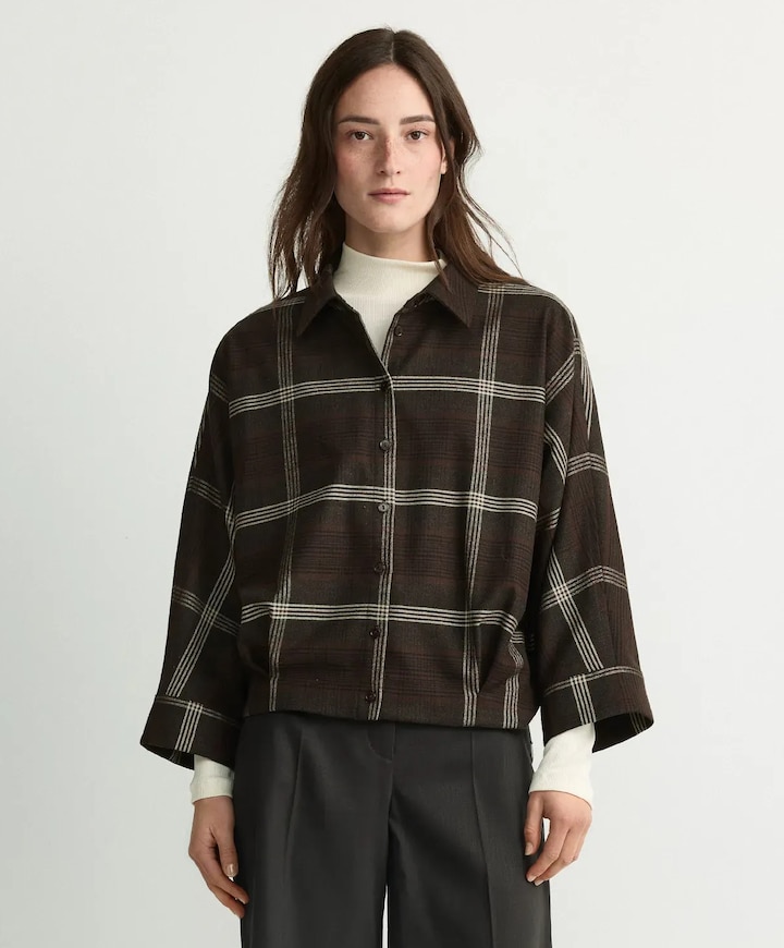 Dames blouse bruin