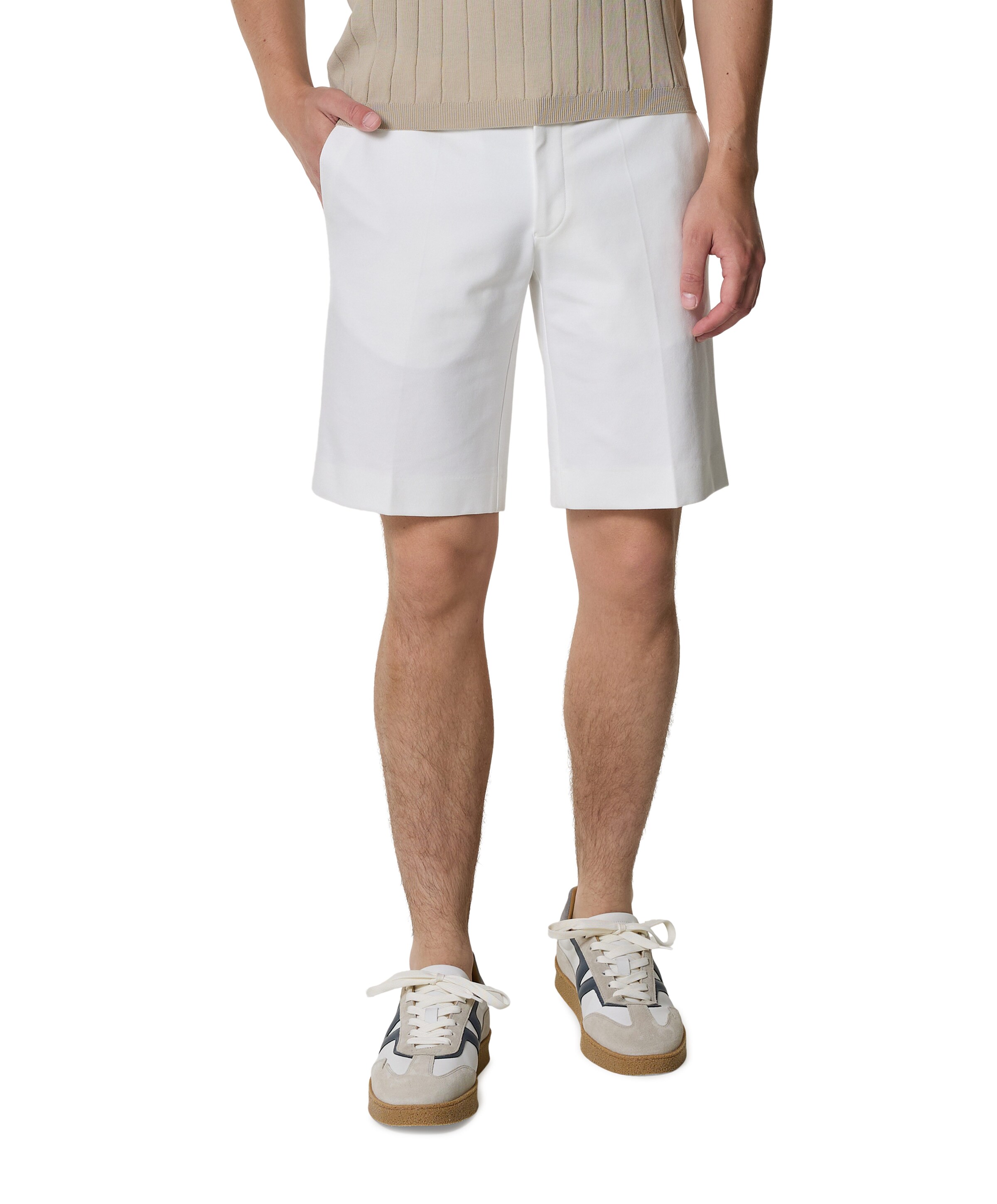 JM heren korte broek ecru