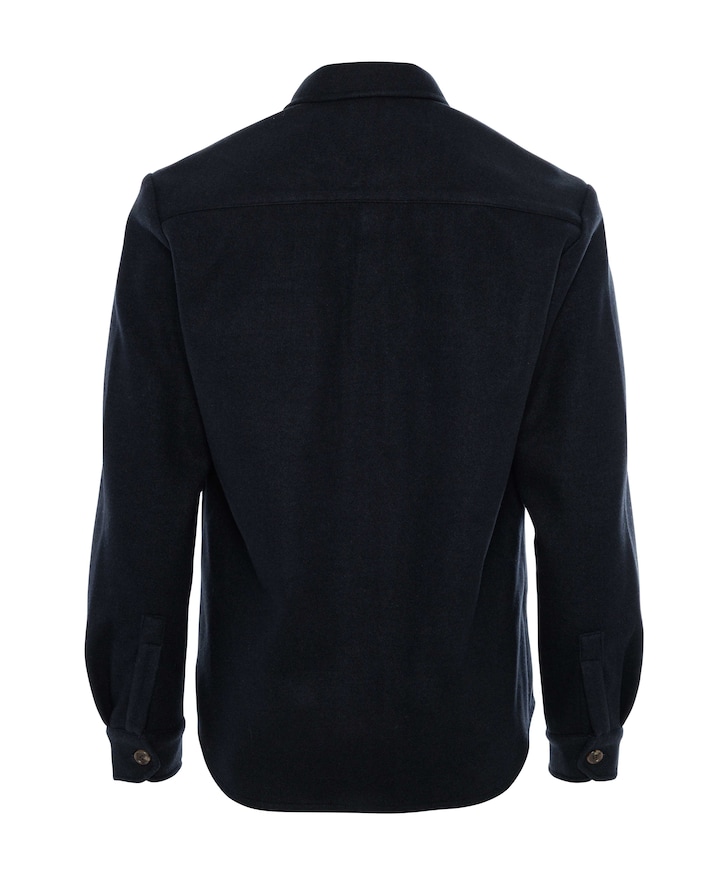 Heren overshirt blauw
