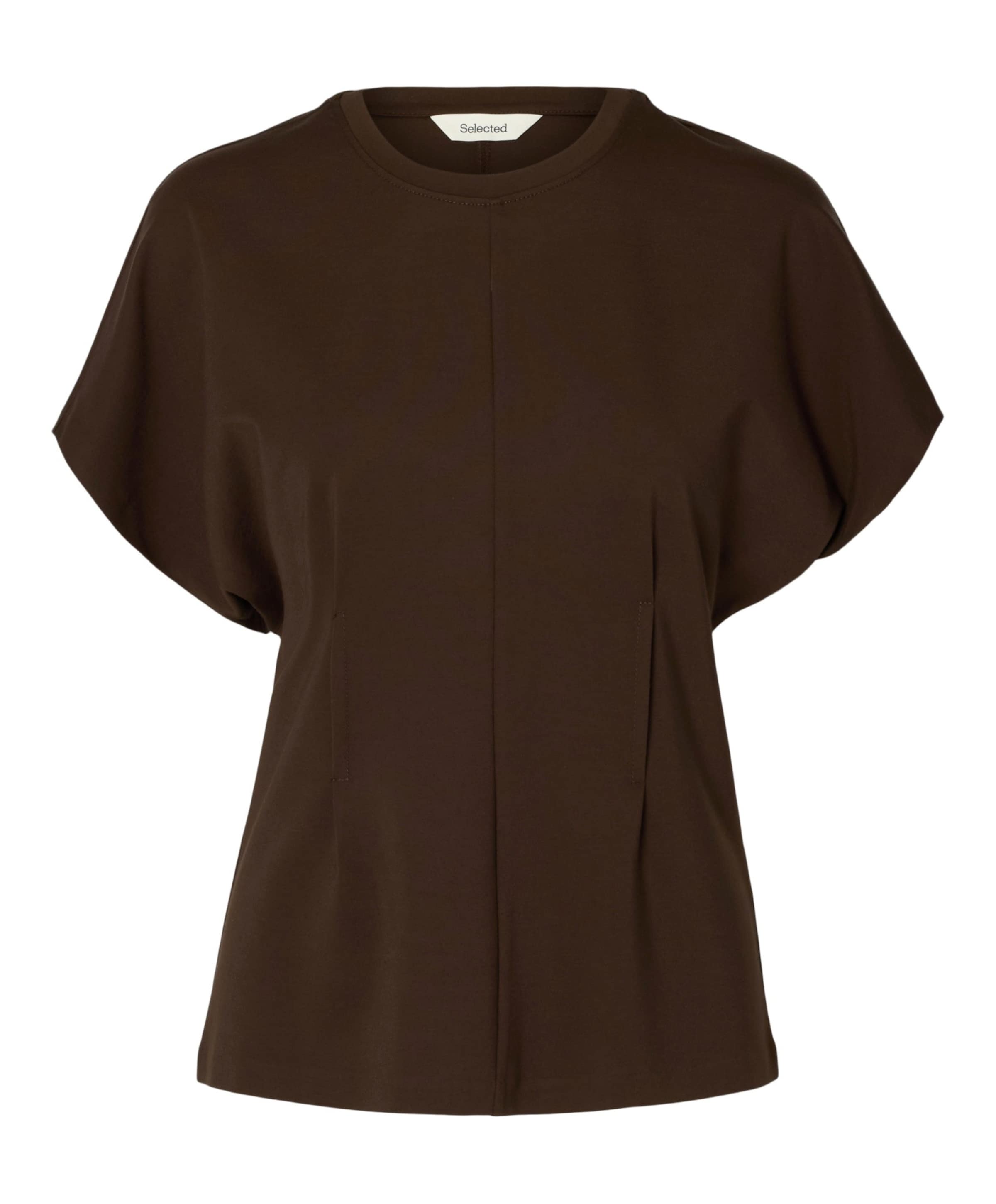 Dames T-shirt bruin