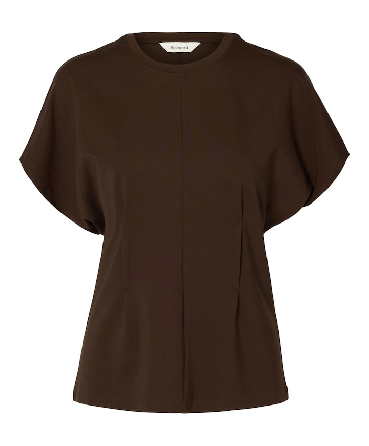 Dames T-shirt bruin