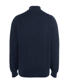Heren trui met rits blauw