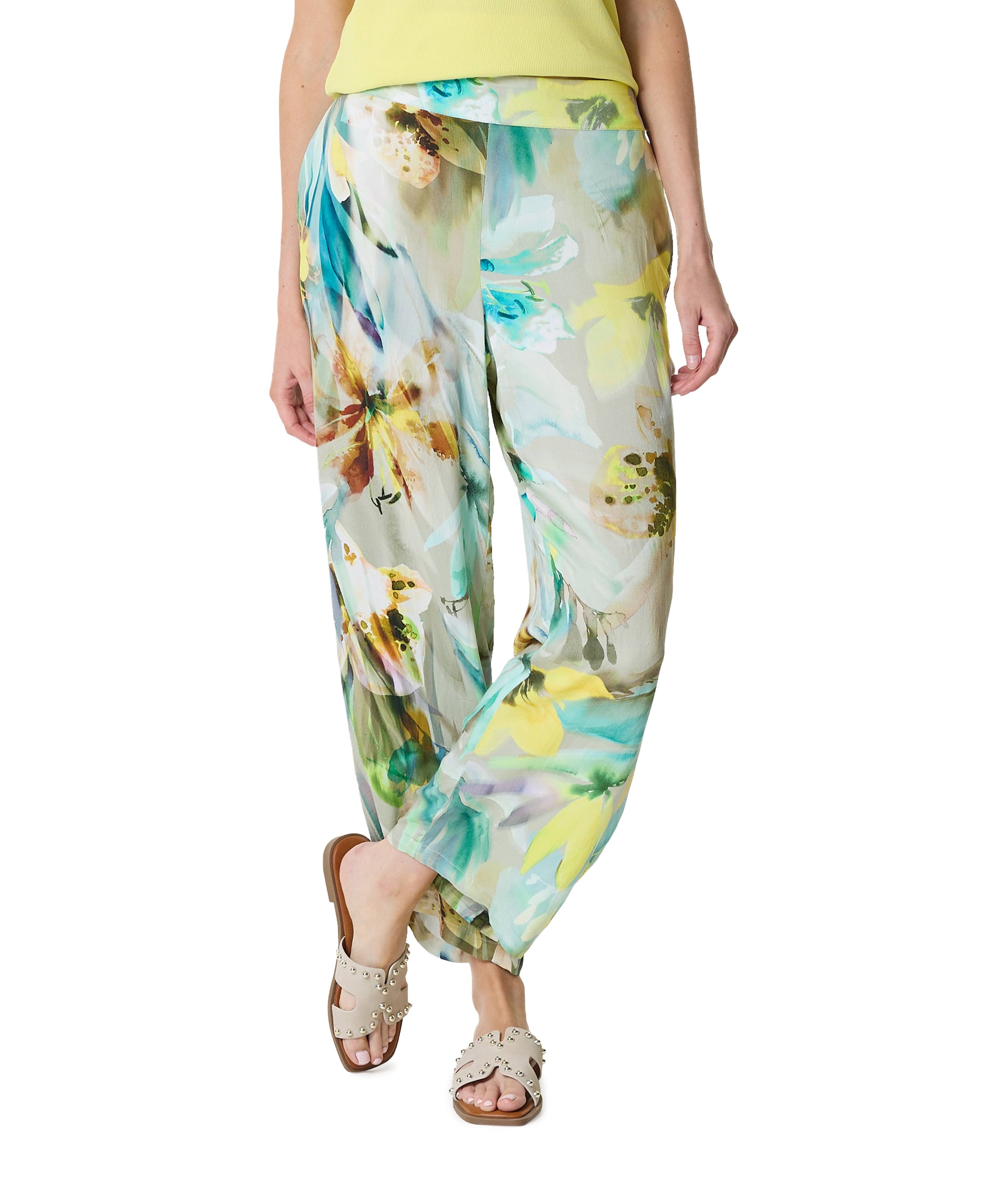 7/8 dames broek groen