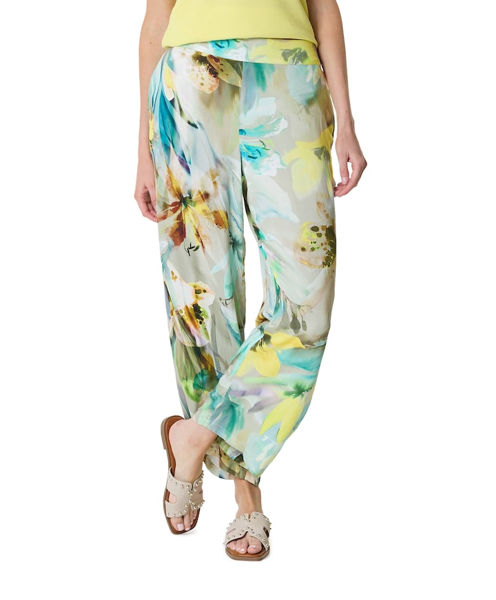 7/8 dames broek groen