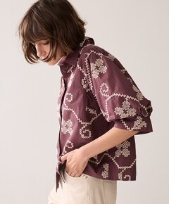Dames blouse bruin