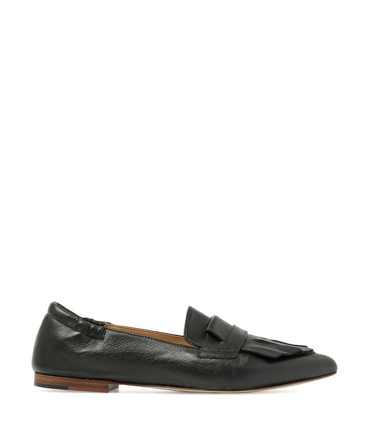 Lola Oakley dames loafers zwart