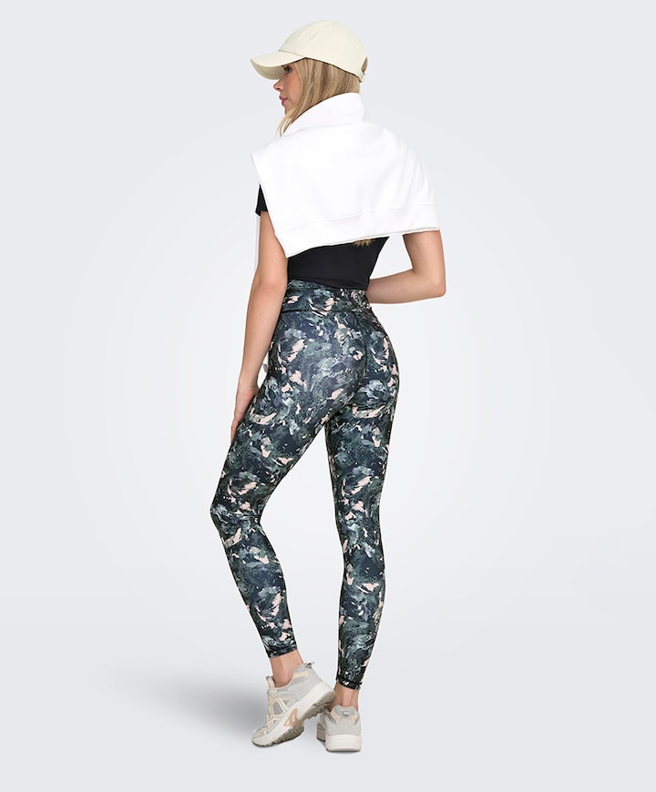 ONPJAM-2-FONT HW PCK AOP dames tight blauw