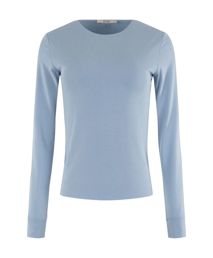 Dames longsleeve blauw