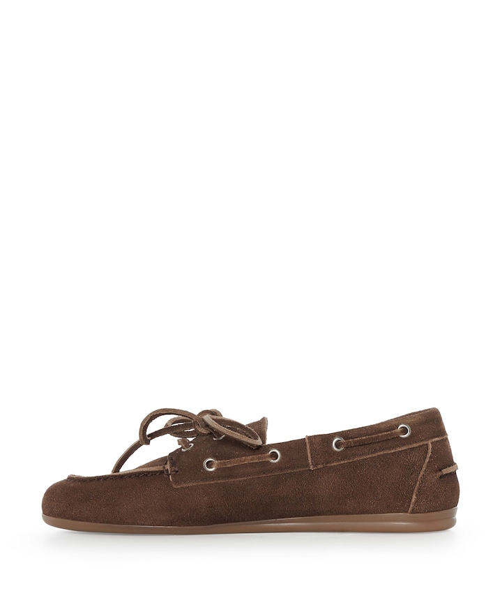 dames mocassins bruin