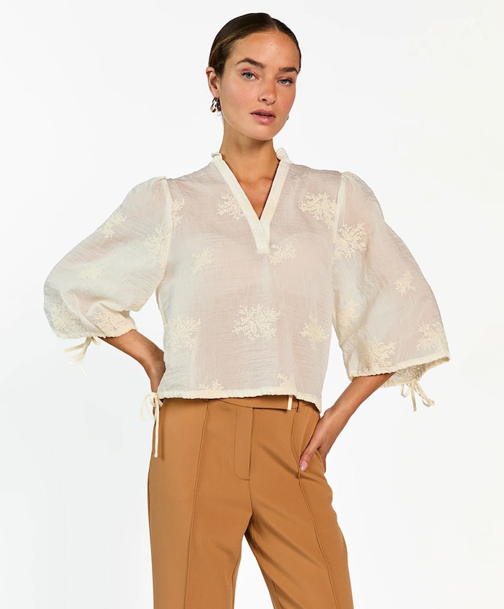 Dames blouse ecru