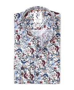 Heren overhemd lange mouw multicolor