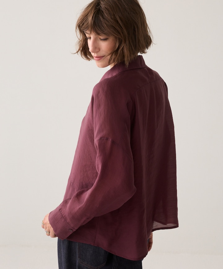Dames blouse bordeaux