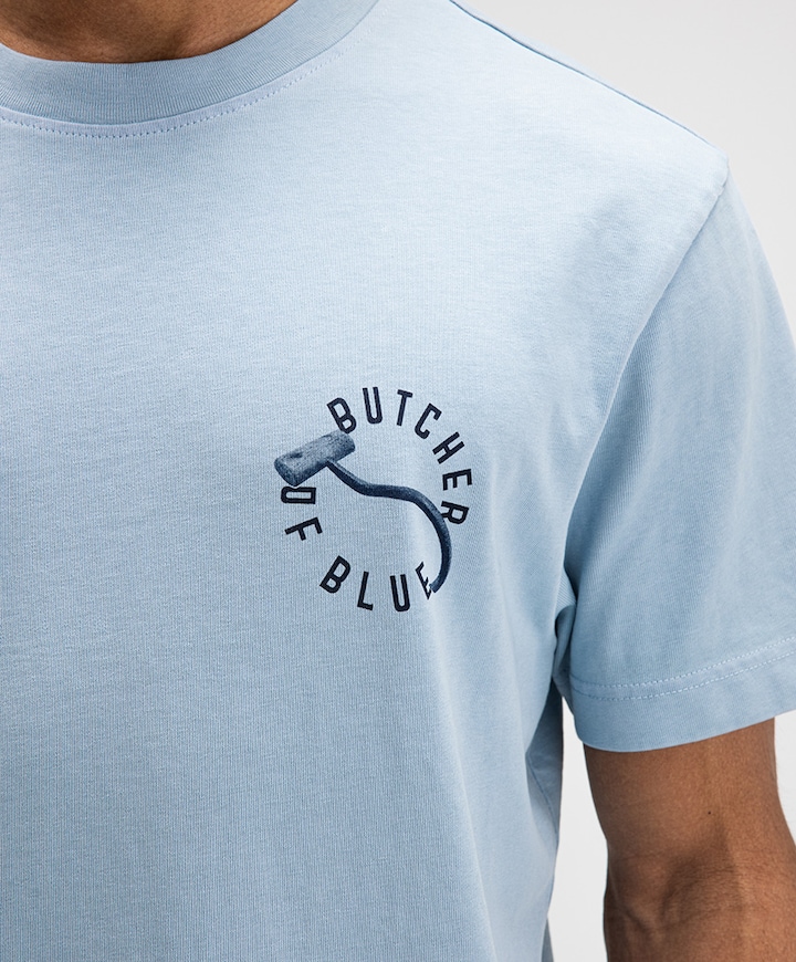 Heren T-shirt blauw