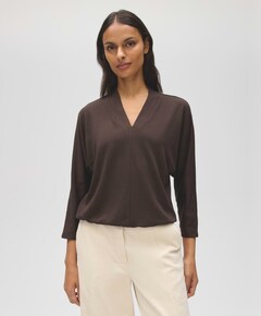 Dames longsleeve bruin