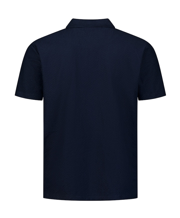 Heren polo blauw