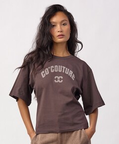 Dames T-shirt bruin