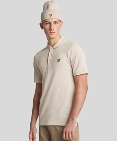 Heren polo beige