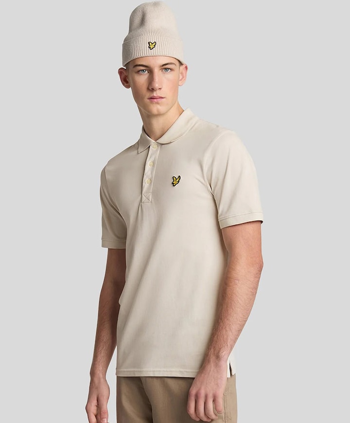 Heren polo beige