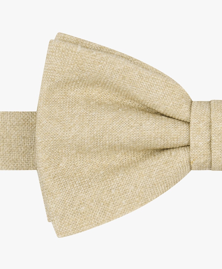 Heren vlinderstrikje beige