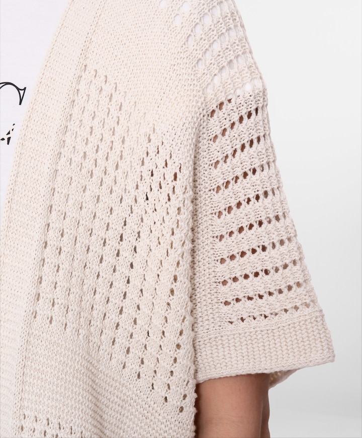 Dames vest ecru