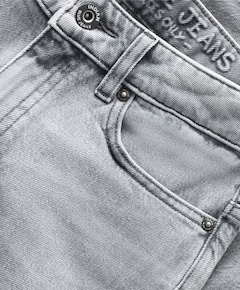 Wide Denim Grey Jeans jongens korte broek grijs