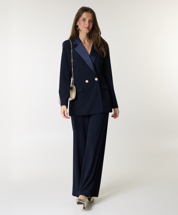 Dames blazer blauw