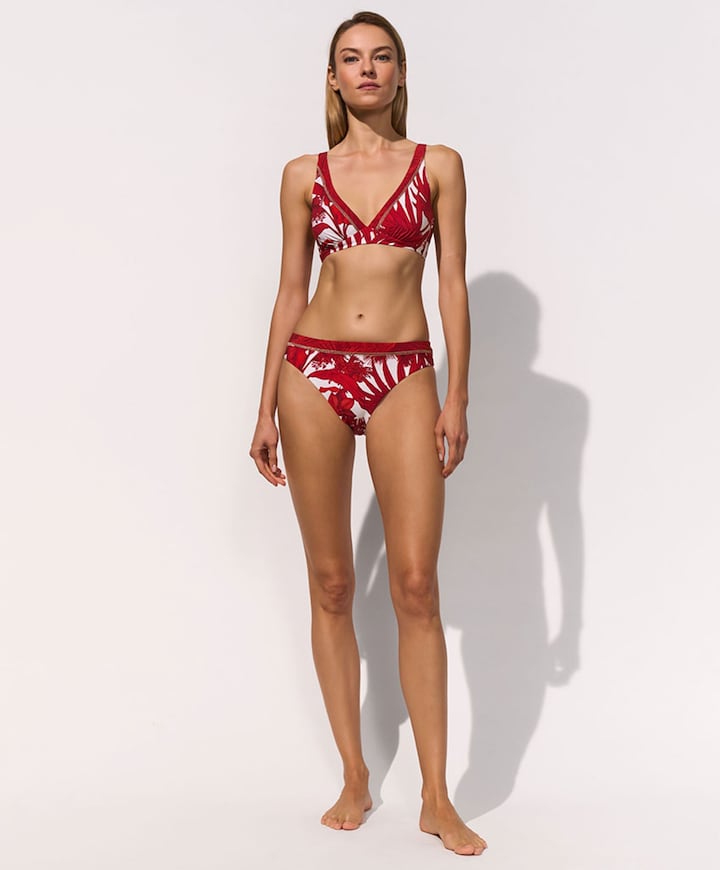 Dames bikinitop rood