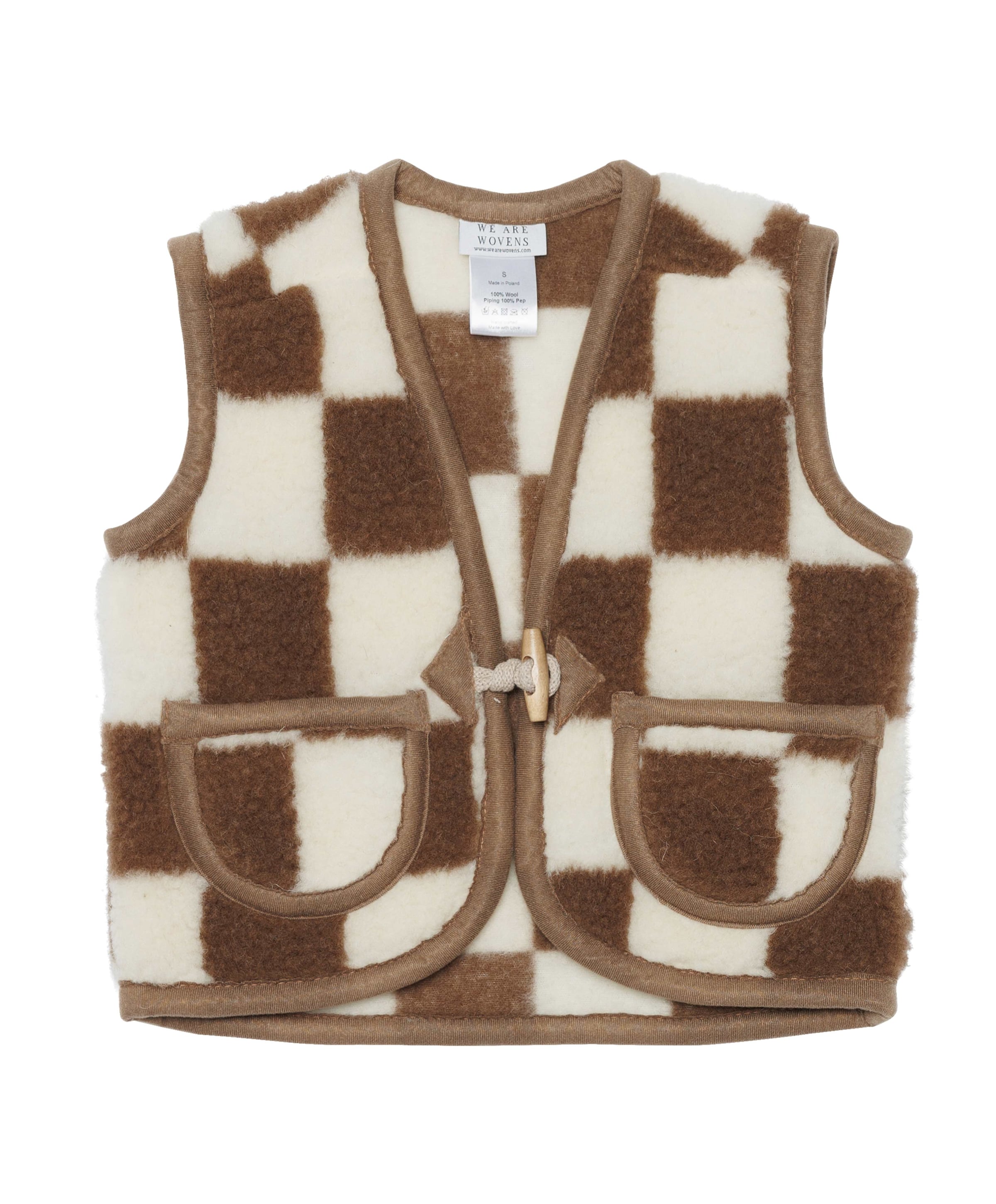 Uniseks gilet  bruin