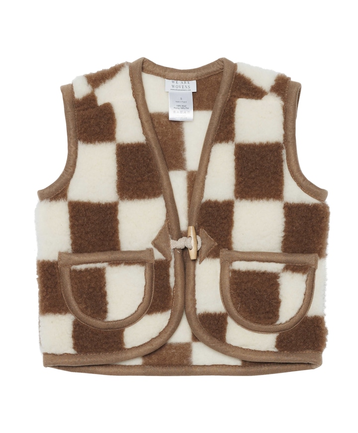Uniseks gilet  bruin