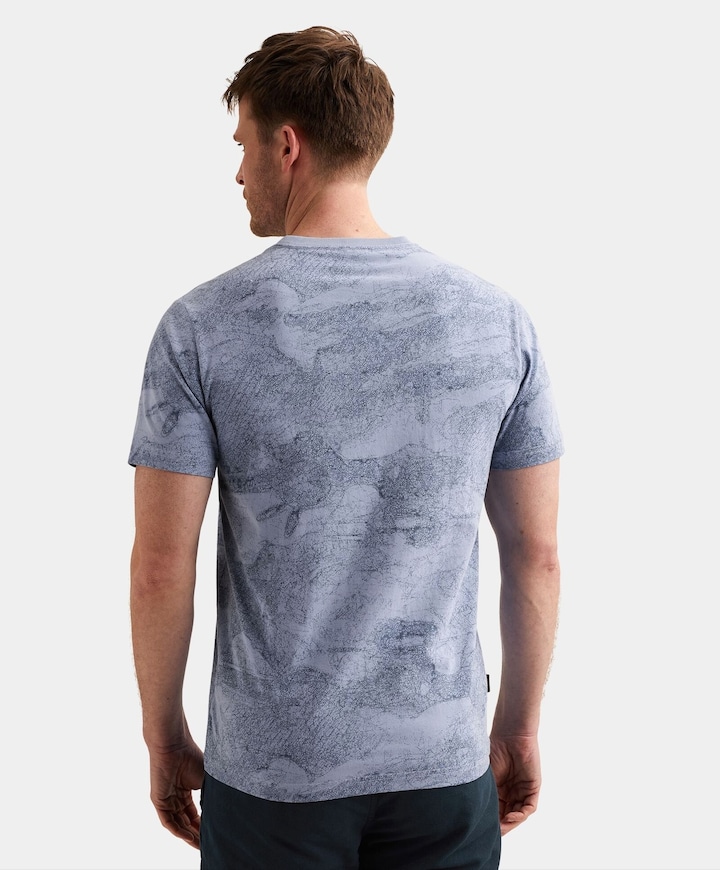 Heren T-shirt blauw
