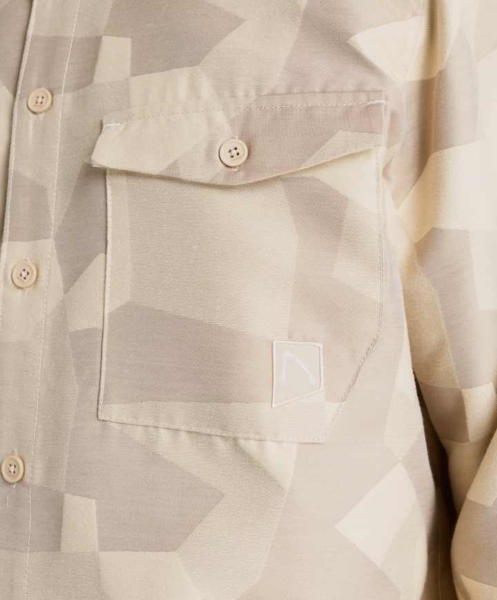 Heren overshirt beige