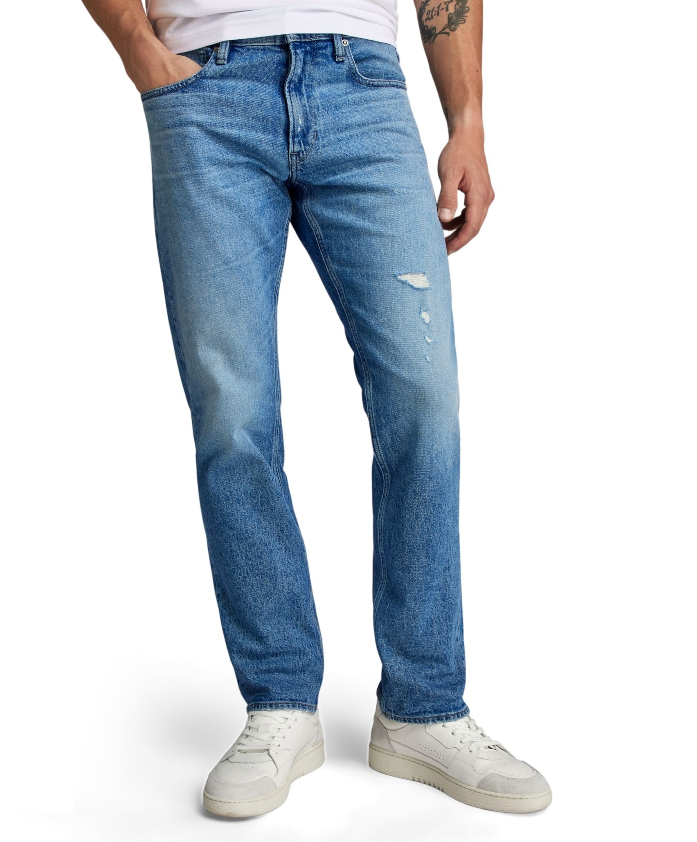 Mosa Straight heren jeans blauw