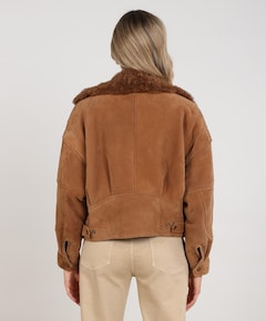 Dames jas bruin