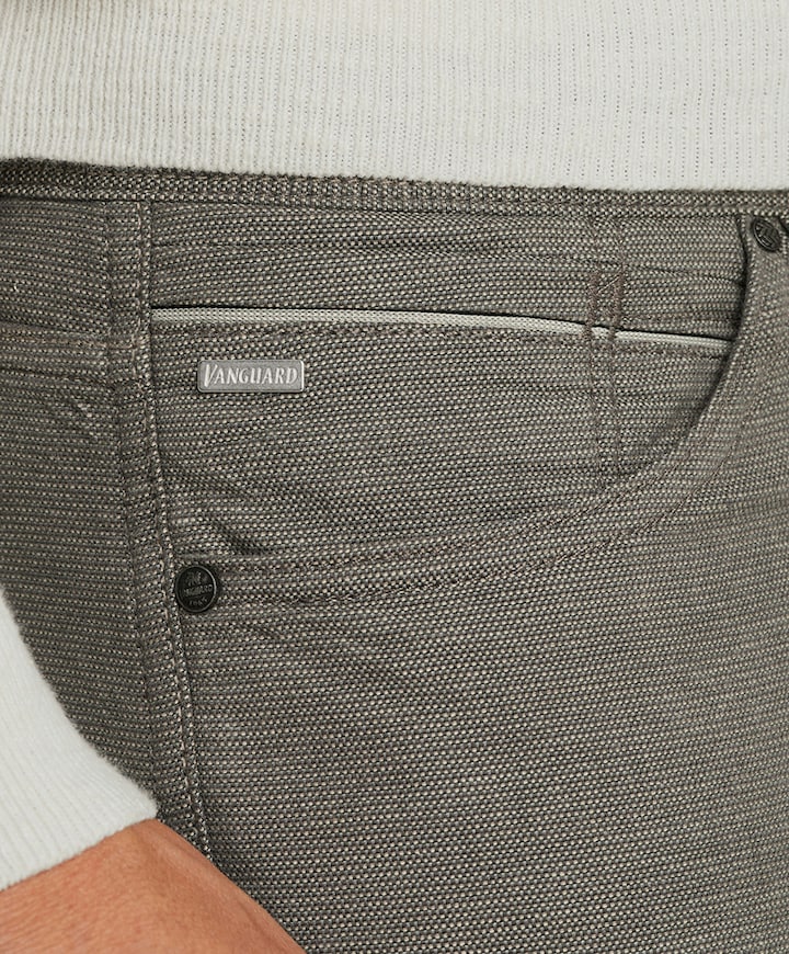 V7 RIDER YARN DYED broek grijs