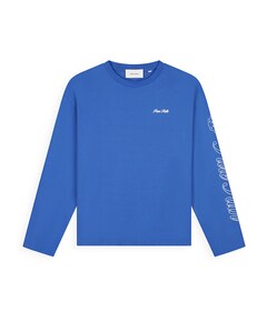 Heren longsleeve blauw
