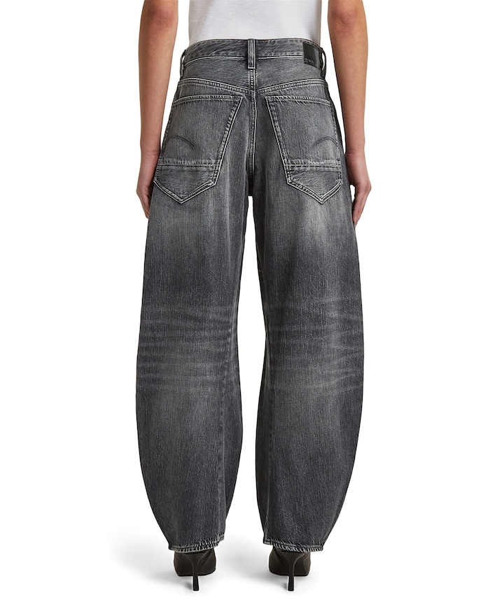 Barrel 3D Loose Wmn dames jeans grijs