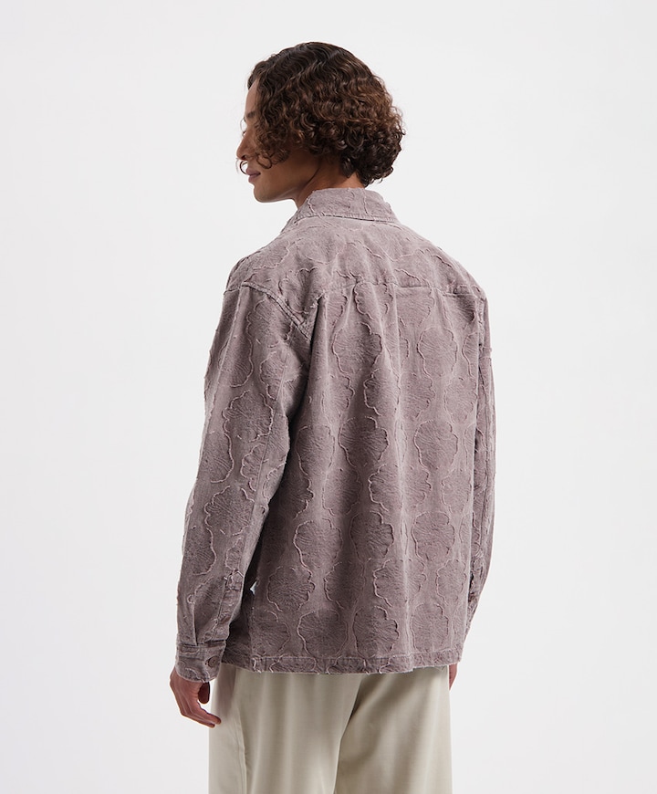 Heren overshirt bordeaux