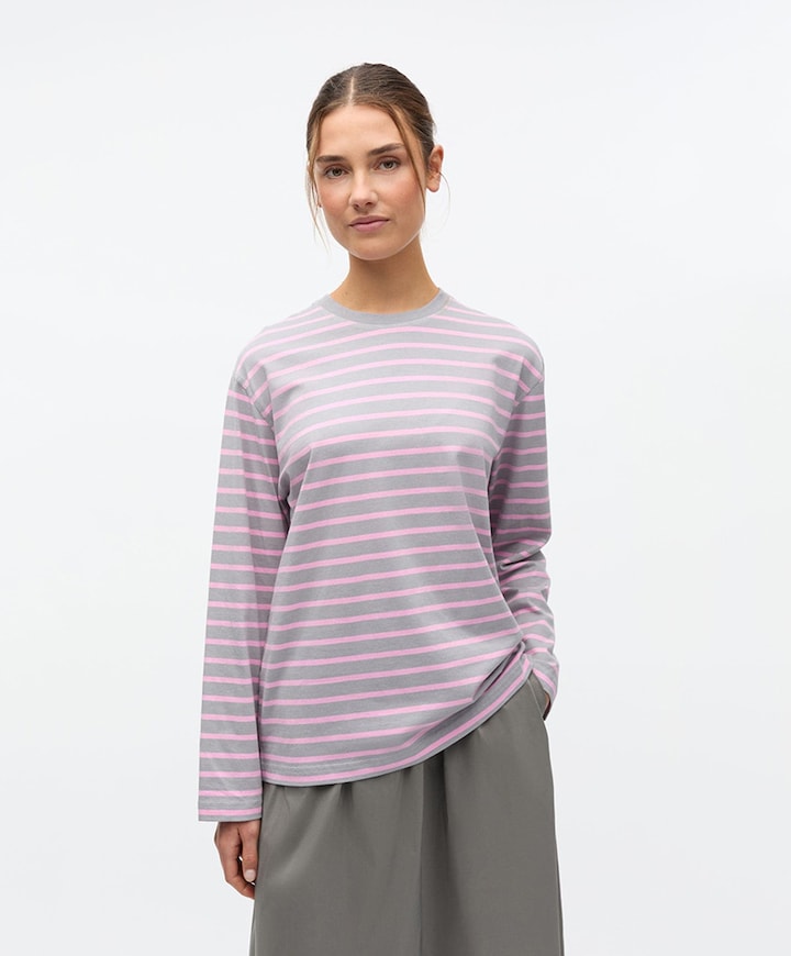 Dames longsleeve grijs