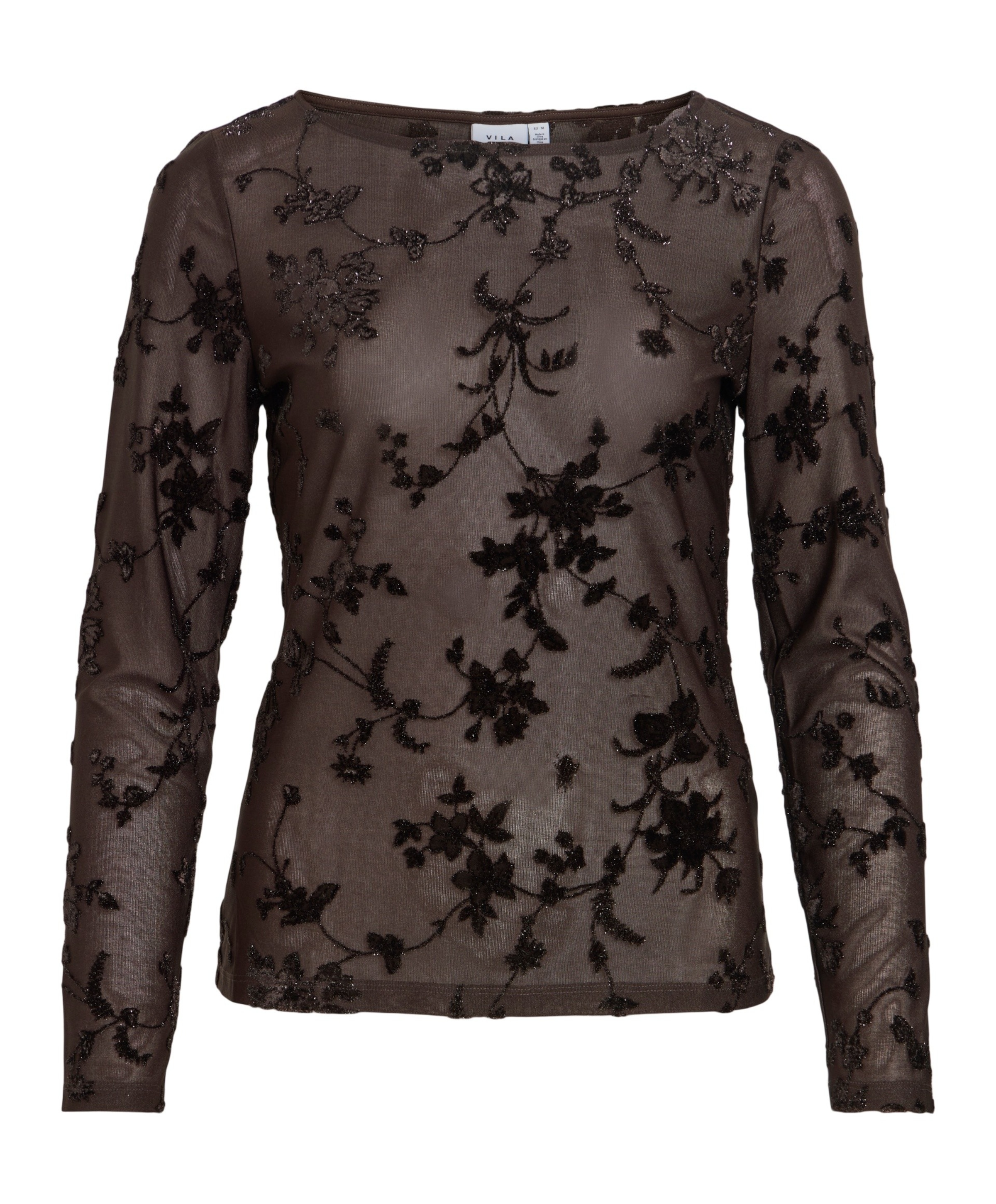 Dames top bruin