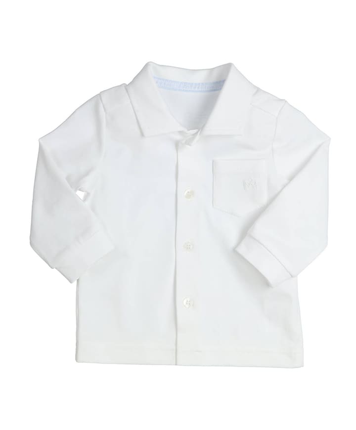 Jongens overhemd lange mouw wit