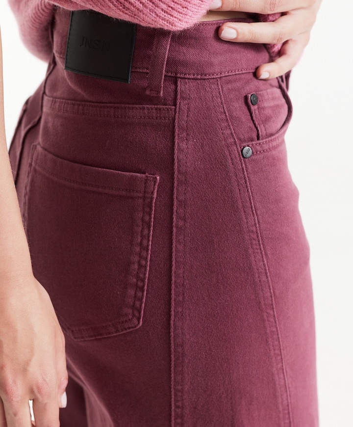 JONE JEANS pwd 457 wide leg dames broek rood